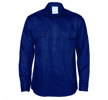 Heavy Twill Navy Work Shirt foor Mining Workwear Unifroms