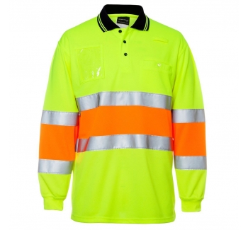 100% Polyester Jersey Hi Vis Work Polo Shirt Safety Reflective Work Shirt