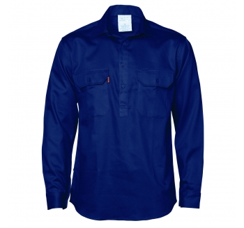 Heavy Twill Navy Work Shirt foor Mining Workwear Unifroms