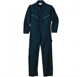Navy Safety Workwear Uniforms 100% Cotton Twill Coveralls