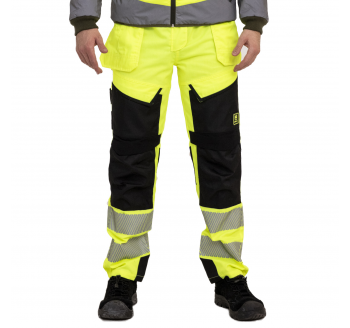 2 Way Stretchy Work Pants High Visibility Workwear Pants for Men