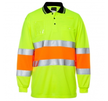 100% Polyester Jersey Hi Vis Work Polo Shirt Safety Reflective Work Shirt