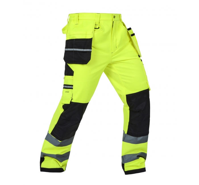 EN20471 Reflective Safety Work Pants Miner Hi Vis Workwear Pants for Mining