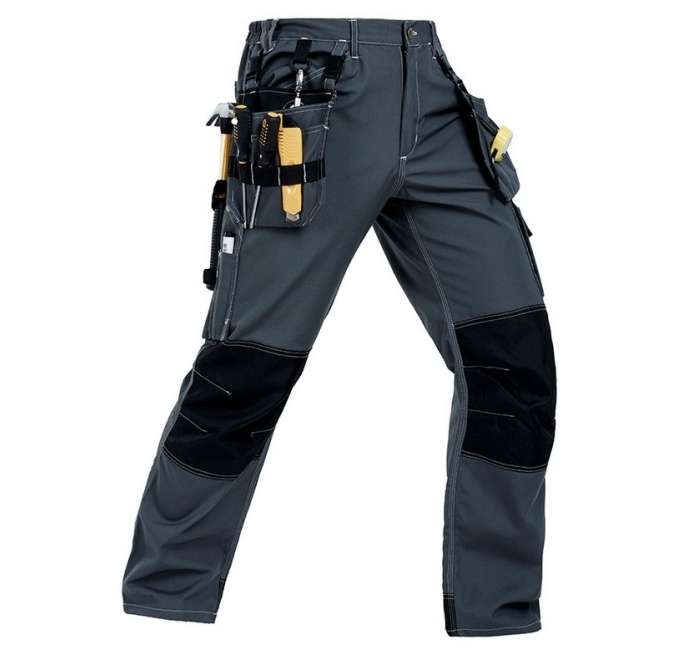 Knee Pad Work Trousers for Men Workwear Multi Pockets Cargo Trousers