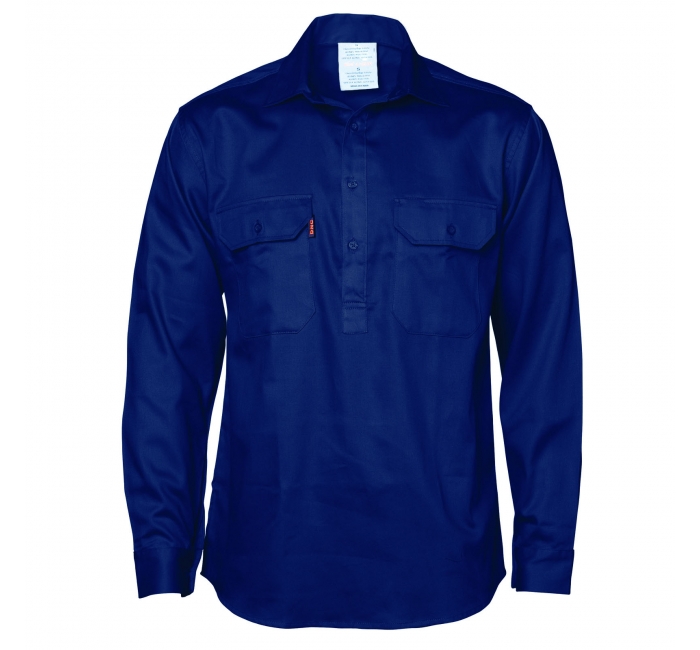 Heavy Twill Navy Work Shirt foor Mining Workwear Unifroms