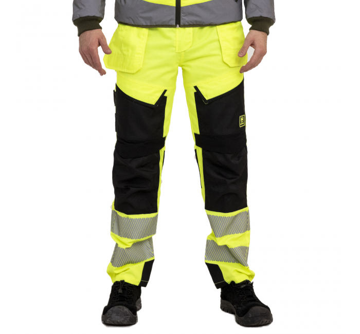 2 Way Stretchy Work Pants High Visibility Workwear Pants for Men